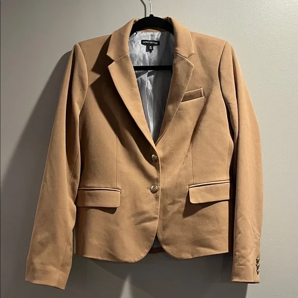 J. Crew mercantile brown beige  blazer woman’s 10 - Picture 3 of 7